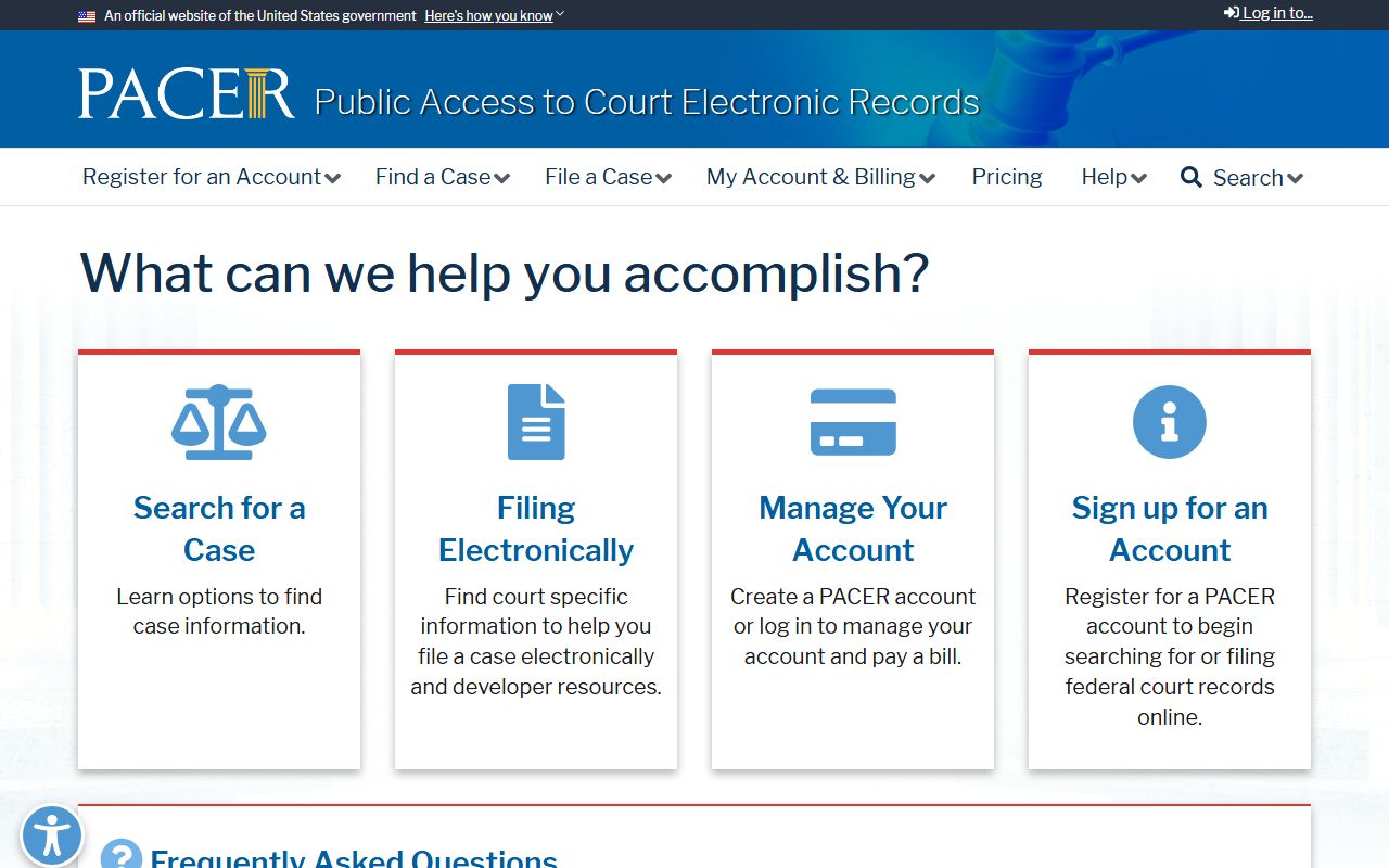 Dallas County court dockets PACER federal docket source