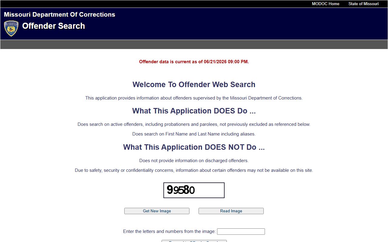 Dallas County inmate records Missouri DOC offender search