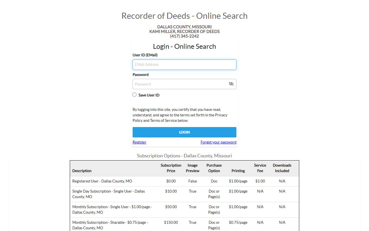 Dallas County Recorder iRecord portal for marriage and recorded document access